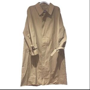 Vintage Chaps Ralph Lauren Tan Trench lightweight Khaki plaid liner *no Tag 48?